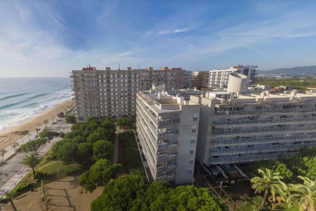 Unique Apartment With Direct Sea View Along The Beach In S'Abanell Central Park בלאנס ספרד
